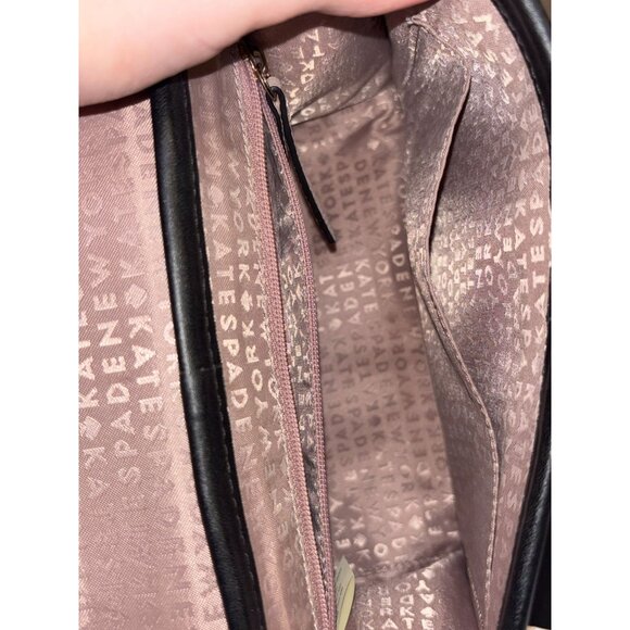 Kate Spade Leather Crossbody Bag Pink/Black - Picture 9 of 10